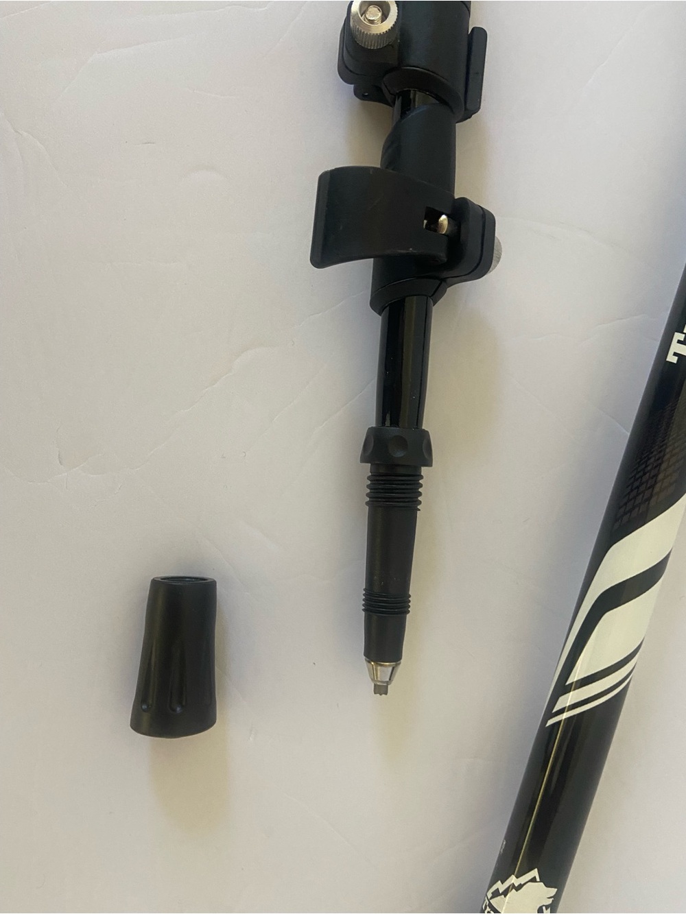 New - TrailBuddy Trekking Poles Black Aluminum - Cork Handle - 105 to 135cm - Picture 4 of 6